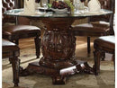 Vendome  Cherry Dining Table w 54" Glass Top - Ornate Home
