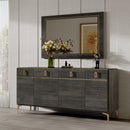 Venezia Gray Accent Mirror - Ornate Home