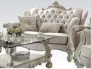 Versailles Ivory Loveseat W/3 Pillows - Ornate Home