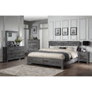 Vidalia Rustic Gray Oak Queen Bed w/ Storage - Ornate Home