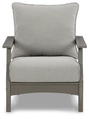 Visola Gray Outdoor Lounge Chair w/ Cushion (Set of 2) - Ornate Home