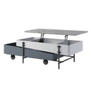 Wilkins Gray & White Coffee Table W/Lift Top - Ornate Home