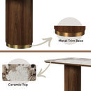 Willene Dining Table W/Ceramic Top - Ornate Home