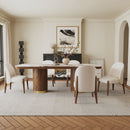 Willene Walnut Dining Table w/Ceramic Top - Ornate Home