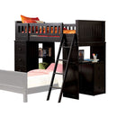 Willoughby Black Twin Loft Bed - Ornate Home