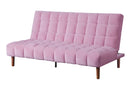 Yolandi Pink/Dark Walnut Adjustable Sofa - Ornate Home