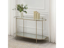Zaba Oval Silver Sofa Table - Ornate Home