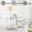 Zaba Silver End Table - Ornate Home