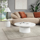 Zaid White Coffee Table - Ornate Home