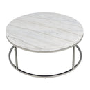 Zaidee Coffee Table W/Marble - Ornate Home