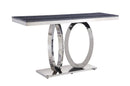 Zasir Gray/Mirrored Silver Sofa Table - Ornate Home