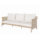 Zira Beige/Brown 5-Piece Patio Sofa Set - Ornate Home