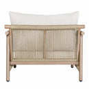 Zira Beige/Brown 5-Piece Patio Sofa Set - Ornate Home