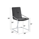 Zlatan Gray Side Chair (Set of 2) - Ornate Home