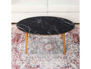 Zoey Black Ellipse Coffee Table - Ornate Home