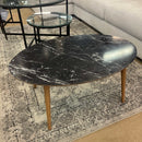 Zoey Black Ellipse Coffee Table - Ornate Home