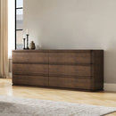 Zoey Brown Oak Dresser - Ornate Home