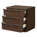 Zoey Brown Oak Nightstand - Ornate Home