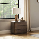 Zoey Brown Oak Nightstand - Ornate Home