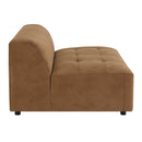 Zoey Chocolate Modular - Armless Chair - Ornate Home