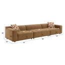 Zoey Chocolate Modular - Armless Chair - Ornate Home