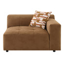 Zoey Chocolate Modular LAF Chair - Ornate Home