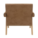 Zoey Chocolate/Oak Accent Chair - Ornate Home