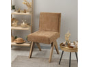 Zoey Chocolate/Oak Side Chair (Set of 2) - Ornate Home