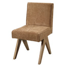 Zoey Chocolate/Oak Side Chair (Set of 2) - Ornate Home