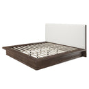 Zoey Cream/Brown Oak Queen Bed - Ornate Home