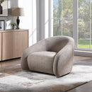 Zoey Latte Accent Chair w/Swivel - Ornate Home