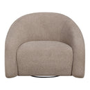 Zoey Latte Accent Chair w/Swivel - Ornate Home