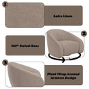 Zoey Latte Accent Chair w/Swivel - Ornate Home