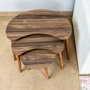 Zoey Walnut Occasional Set / 5pcs - Ornate Home