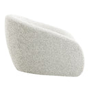 Zoey White/Gray Two Tone Accent Chair w/Swivel - Ornate Home