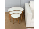 Zoey White Nesting Table (Set of 3) - Ornate Home