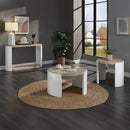 Zoma White Sofa Table - Ornate Home