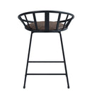 Zudora Black Counter Height Chair (Set of 2) - Ornate Home