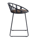 Zudora Black Counter Height Chair (Set of 2) - Ornate Home