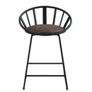 Zudora Black Counter Height Chair (Set of 2) - Ornate Home