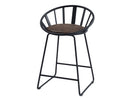 Zudora Black Counter Height Chair (Set of 2) - Ornate Home