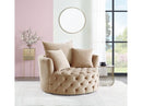 Zunyas Beige Accent Chair - Ornate Home