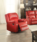 Zuriel Red Motion Rocker Recliner - Ornate Home