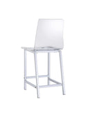 Everyday - Clear & Chrome - Bar Stool (Set Of 2) - Ornate Home