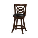 Giulia - Cappuccino - Swivel Counter Height Stools w/ Upholstered Seat (Set Of 2) - Ornate Home