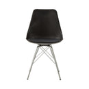 Lowry -  Black & Chrome - Dining Chairs (Set Of 2) - Ornate Home