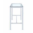 Richa - Chrome - Glass Top Bar Table - Ornate Home