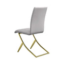 Chanel - Brass & White - Side Chairs  (Set Of 4) - Ornate Home