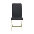 Chanel - Brass & Black - Side Chairs  (Set Of 4) - Ornate Home