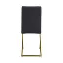 Chanel - Brass & Black - Side Chairs  (Set Of 4) - Ornate Home